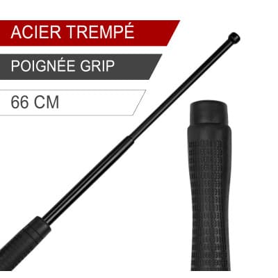 Bâton de défense rigide 65 cm — Matraques télescopiques | Défense Légale