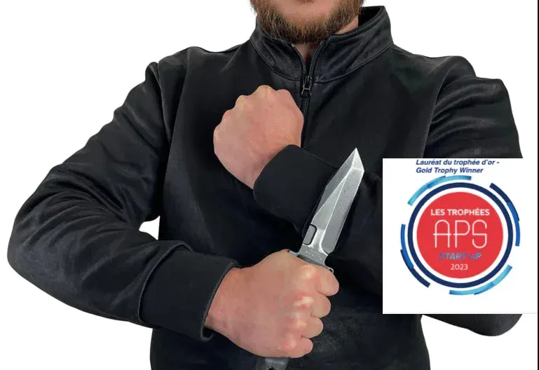 Sweatshirt anti-couteau K-SECURE col zippé